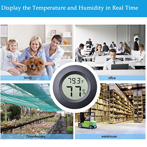 2-Pack Mini Hygrometer Thermometer Meter Digital LCD Indoor Room Monitor