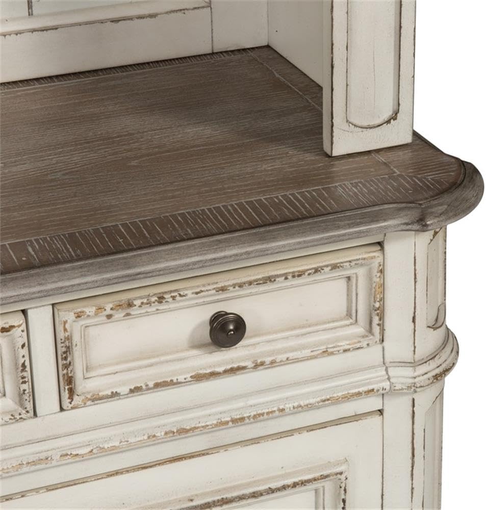 Liberty Furniture Industries Magnolia Manor Lift Top Writing Desk, W56 x D28 x H30, White