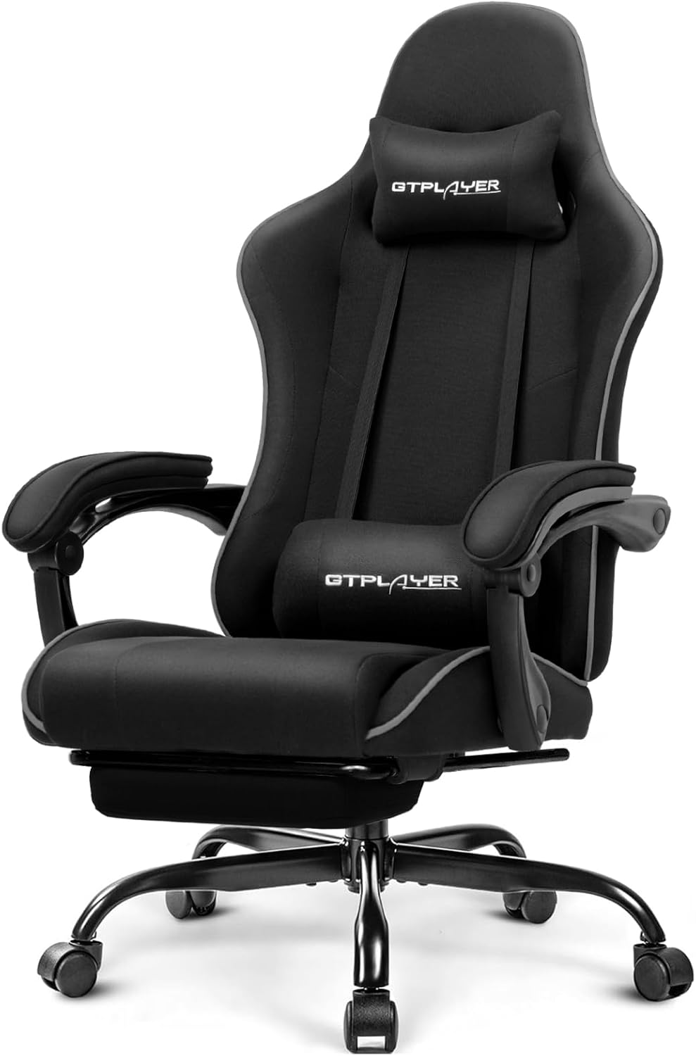 GTPLAYER Gaming Chair, Computer Chair with Footrest and Lumbar Support