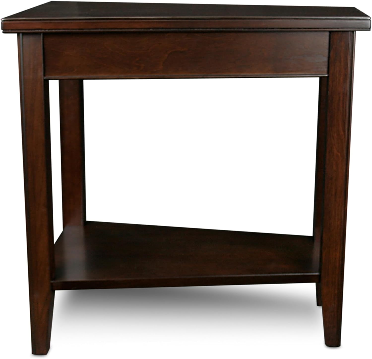 Leick Home Delton Wedge End Table, 17", Sienna