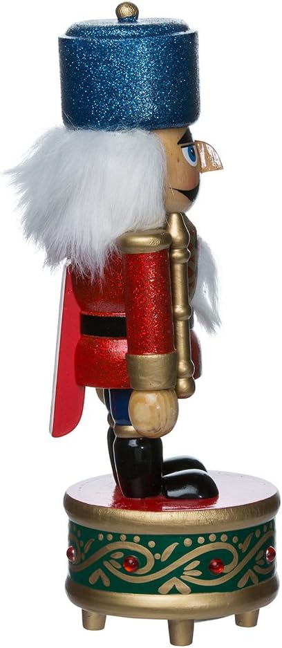 Kurt Adler Wooden Musical Soldier Nutcracker, 8.5-Inch