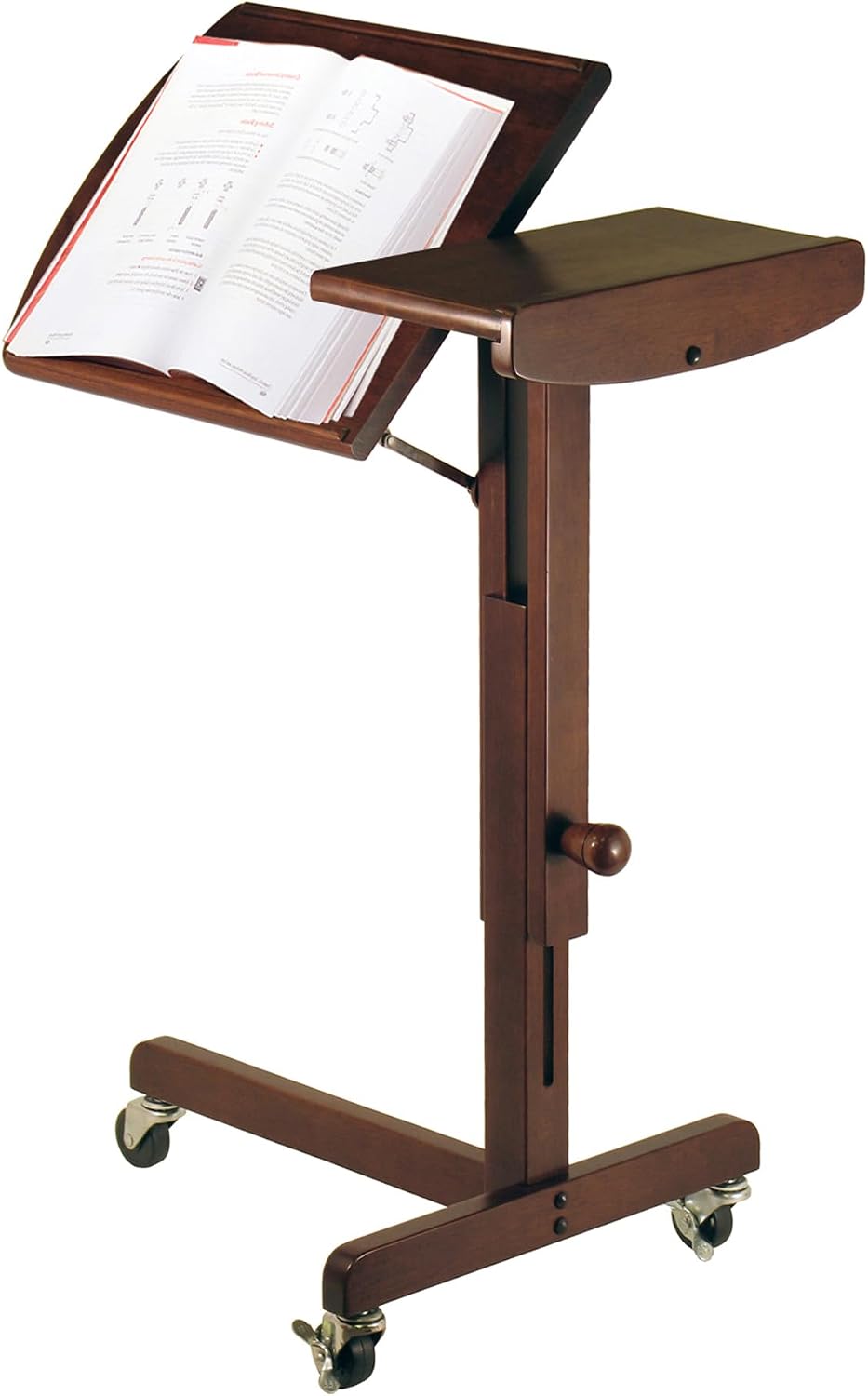 Winsome Wood Olson Home Office, Antique Walnut