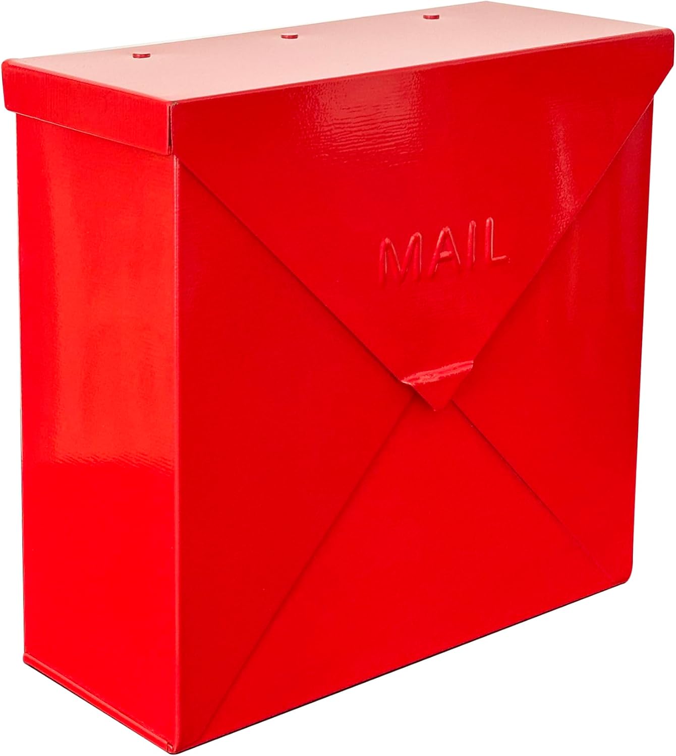NACH Mailboxes for Outside Wall Mount, 10 x 10 x 4 inch Black Mailbox, Waterproof Mailboxes for Outside - Chicago Style Mail Box