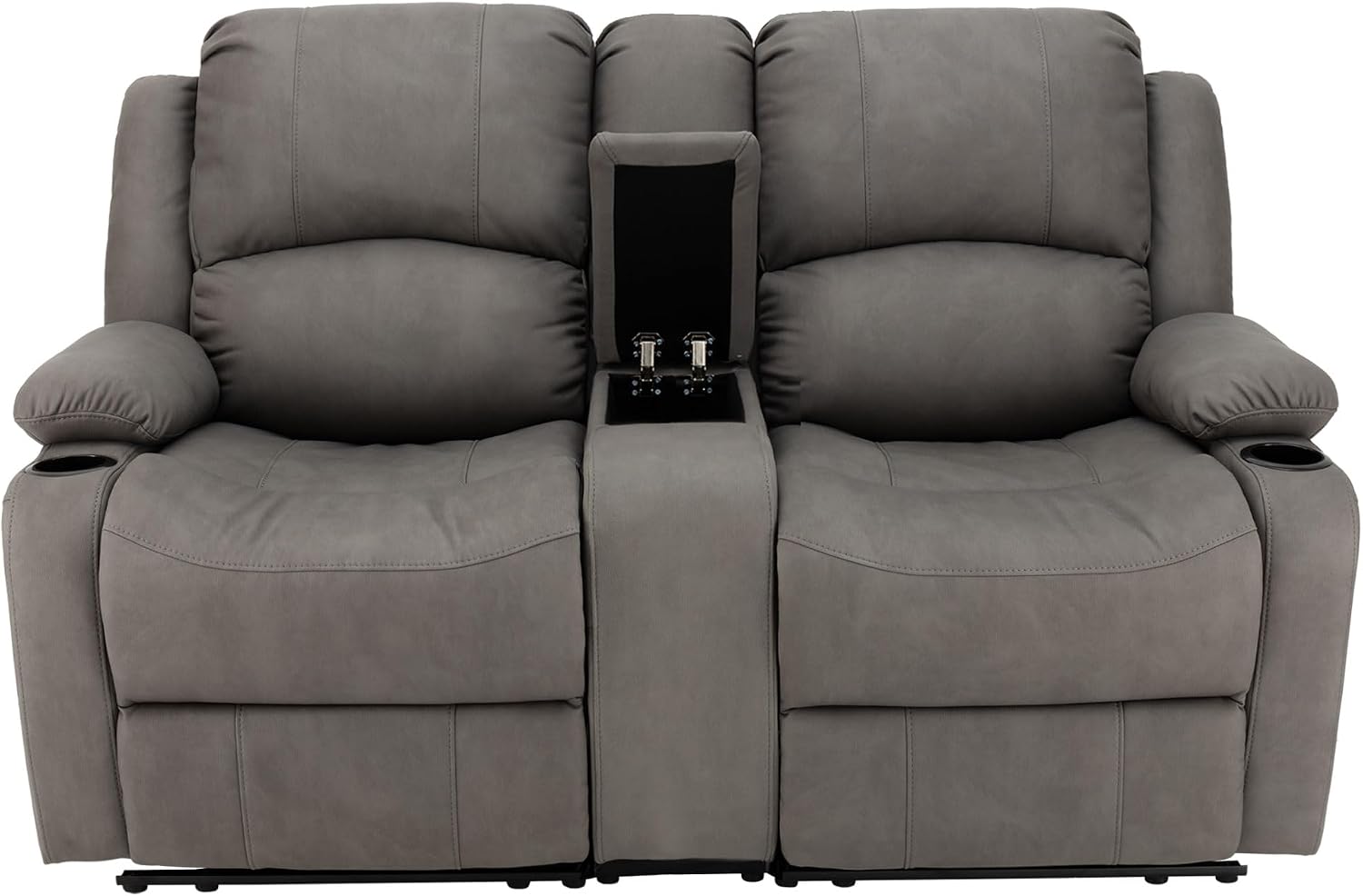 Camper Comfort 65" Wall Hugger Reclining RV (Manual, Slate)