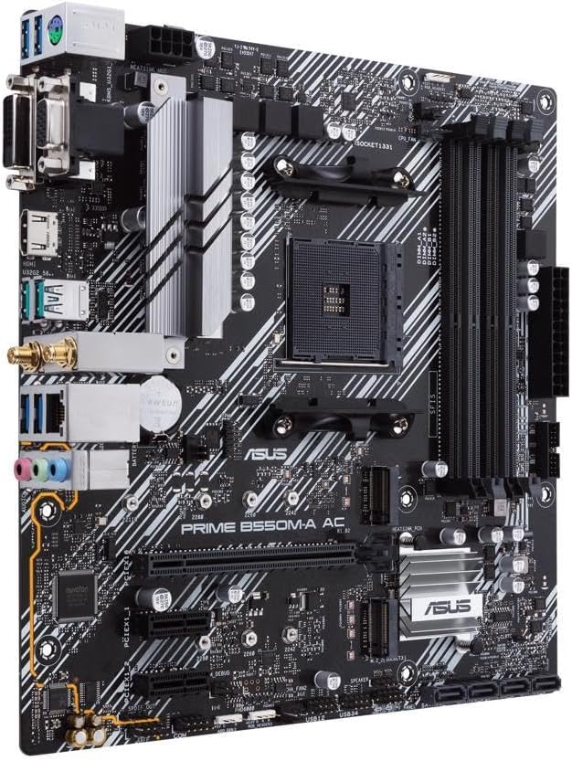 NEWEGG Motherboard CPU Memory Combo - B550M Micro ATX Motherboard Bundle with Ryzen 5 5500 6-Core 3.6 GHz CPU and 16GB (2 x 8GB) 288-Pin PC RAM DDR4 3600 Desktop Memory