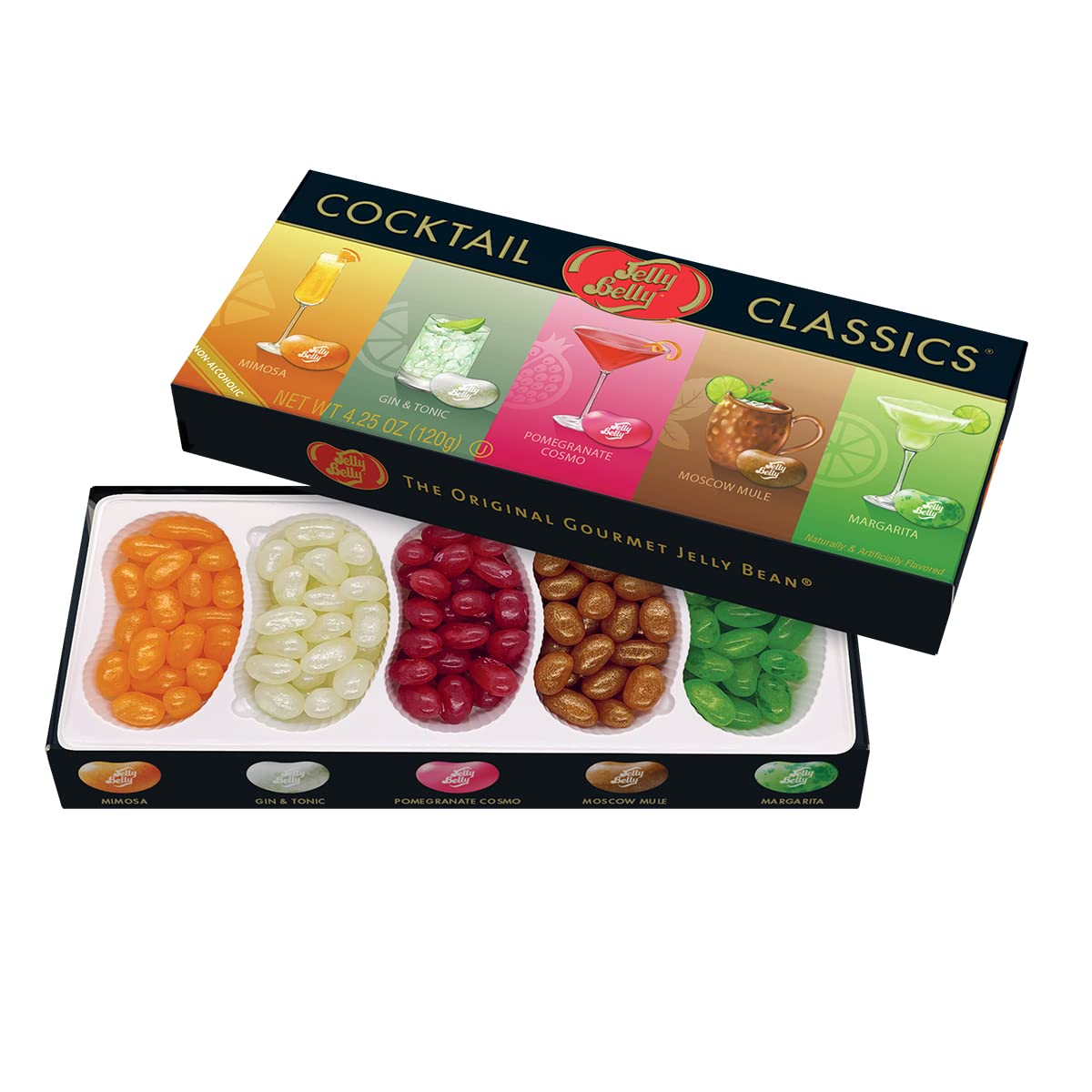 Jelly Belly Jelly Beans, 20 Flavors, .35-oz Trial Size Packs, 80 Count