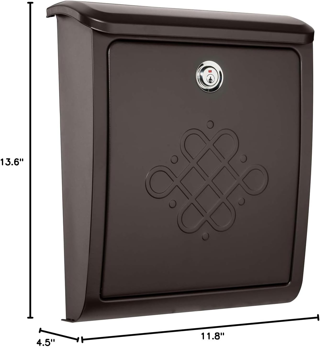 Architectural Mailboxes Bordeaux™ Locking, Wall-Mounted Mailbox for Outside