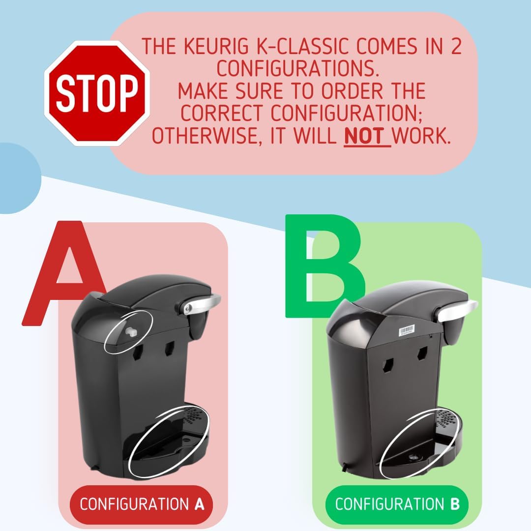Replacement Water Reservoir Tank for Keurig K-Classic ONLY 48 oz - B44, B40, B45, B50, K40, K45, K50