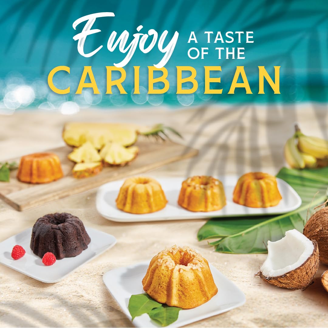 TORTUGA Provenance Rum Cake Variety Pack – 4 oz. - 6 Pack - The Perfect Premium Gourmet Gift for Stocking Stuffers, Gift Baskets
