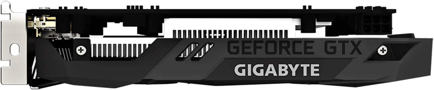 GIGABYTE GeForce GTX 1650 D6 WINDFORCE OC 4G (rev. 2.0) Graphics Card, 172mm Compact Size, 4GB 128-Bit GDDR6, GV-N1656WF2OC-4GD REV2.0 Video Card
