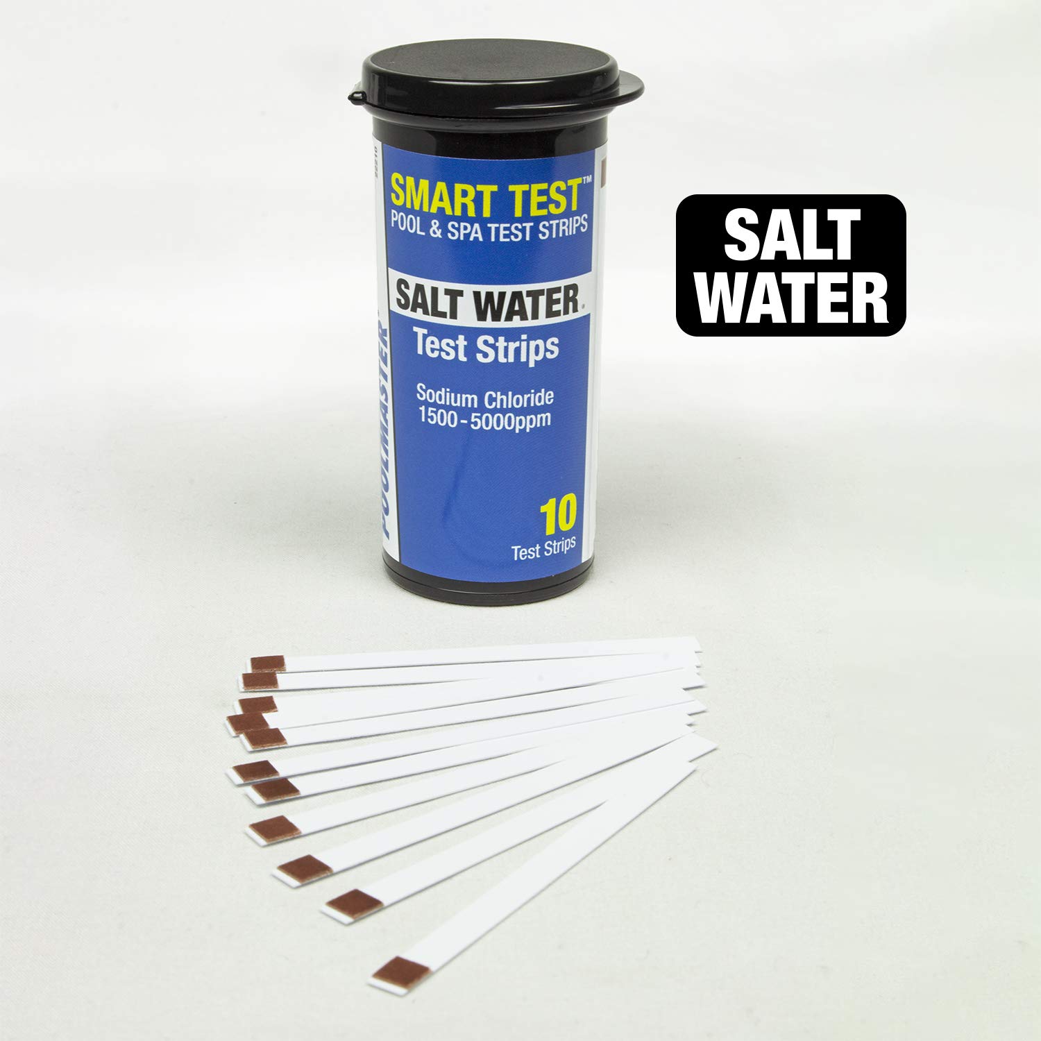 Poolmaster 22212 Smart Test 6-Way Swimming Pool and Spa Water Chemistry Test Strips, 50 count,White