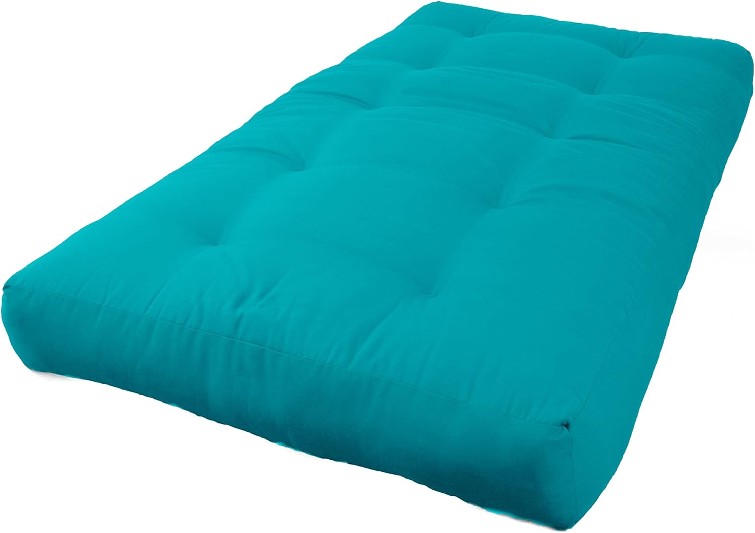 Blazing Needles Renewal 7" Twill Futon Mattress, Full, Aqua Blue