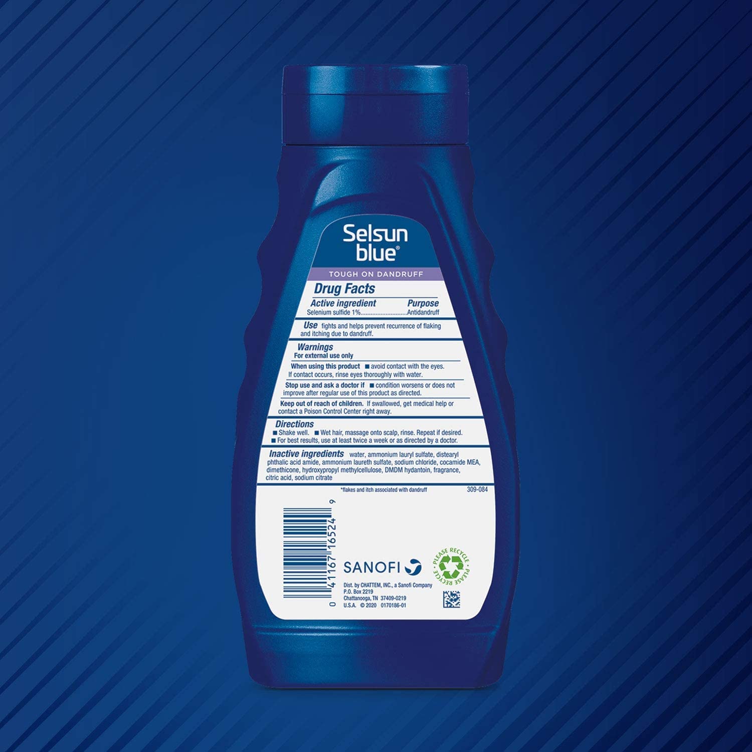 Selsun Blue 2-in-1 Antidandruff Shampoo & Conditioner, Maximum Strength 2-in-1 Treatment With Selenium Sulfide, 11 fl. oz.