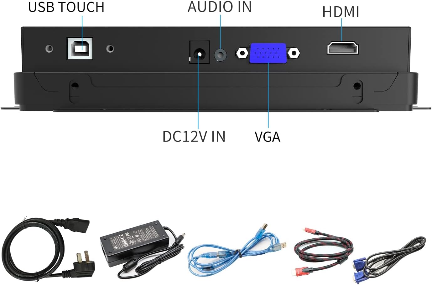 GreenTouch 18.5 Industrial Touch Monitor Open Frame, HDMI/VGA/DVI Interface, Muliti Touch Capacitive Touch Screen Technology