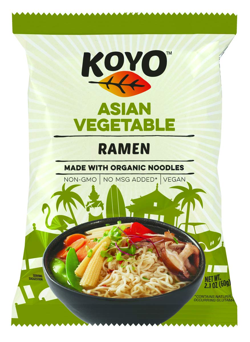 Koyo Ramen Soup, Buckwheat Shoyu, Made With Organic Noodles, No MSG, No Preservatives, Vegan, 2.1 Ounce (Pack of 12)