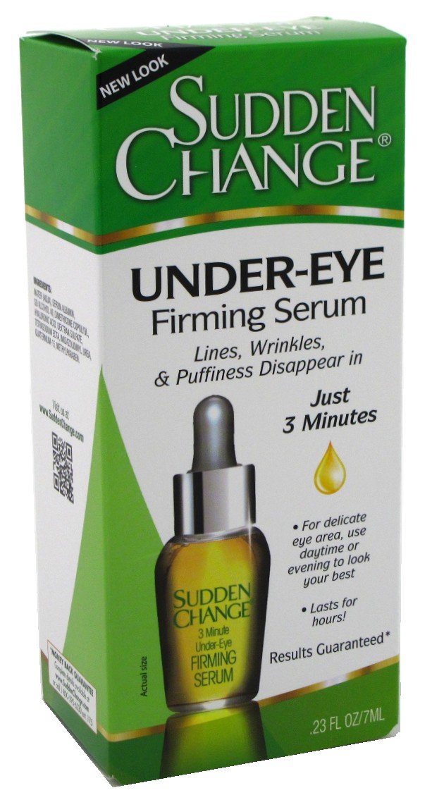Sudden Change Instant Under-Eye Firming Serum, Fast-Acting (023 oz, 2PK) | Targets Under Eye Bags, & Puffiness and Reduces the Appearance of Fine Lines & Wrinkles Fast Acting Results in Minutes
