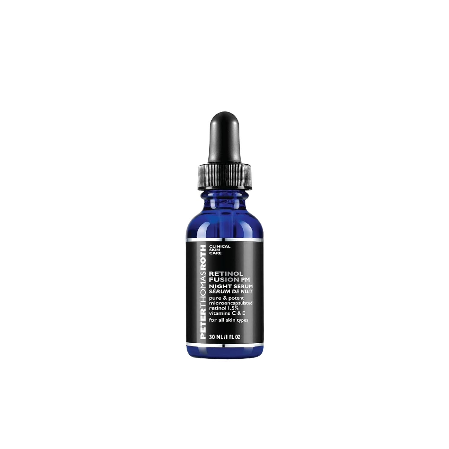 Peter Thomas Roth | Retinol Fusion PM Night Serum | Hydrating Retinol Facial Serum, 1.5% Microencapsulated Retinol for Fine Lines, Wrinkles