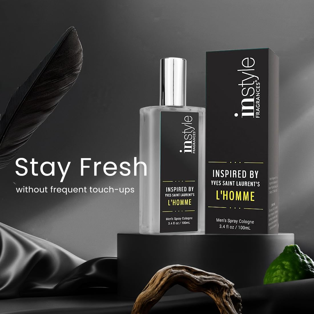 Instyle Fragrances | Inspired by Ralph Lauren's Romance | Women’s Eau de Toilette | Vegan, Paraben Free, Phthalate Free | Never Tested on Animals | 3.4 Fluid Ounces