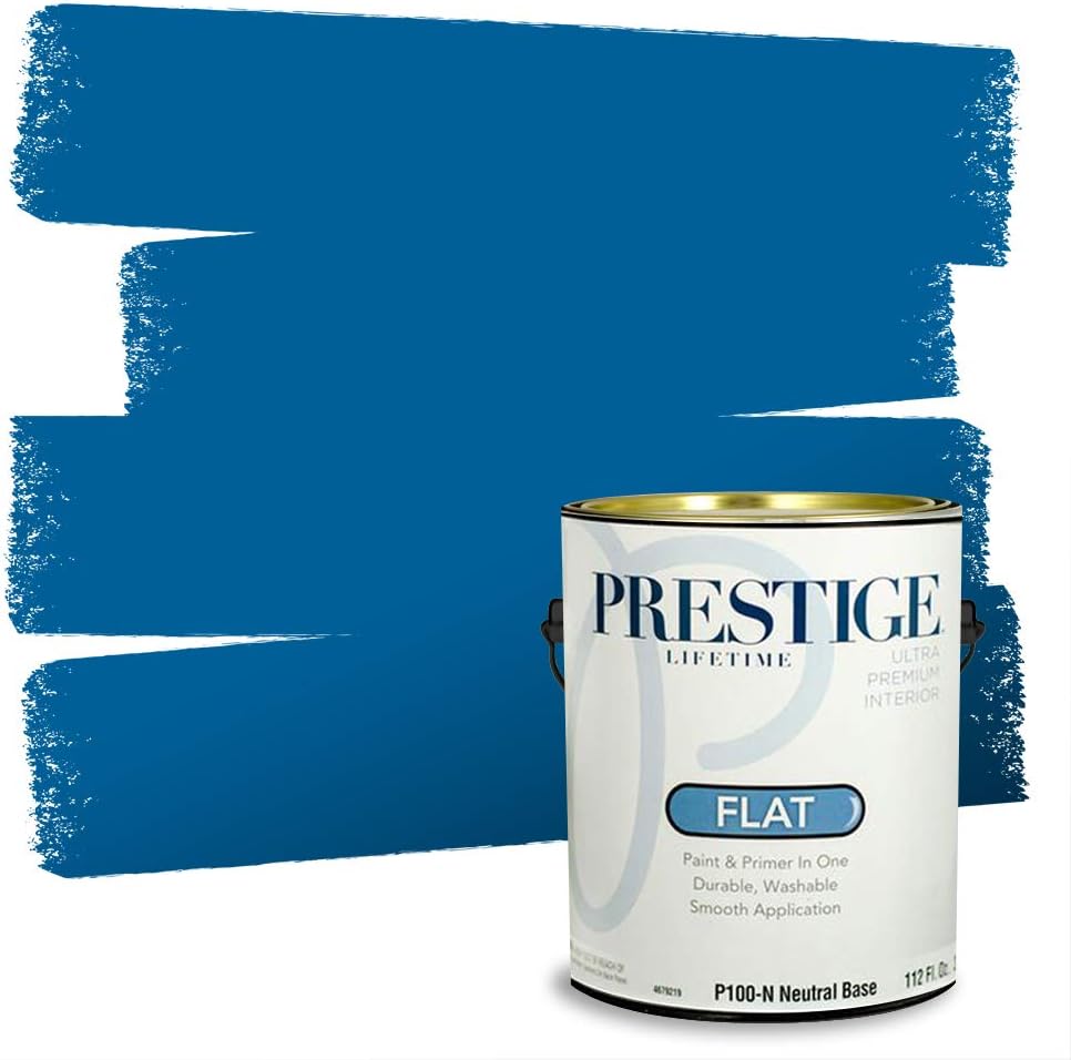 PRESTIGE Paints Exterior Paint and Primer In One, 1-Gallon, Satin, Comparable Match of Sherwin Williams* Blueblood*