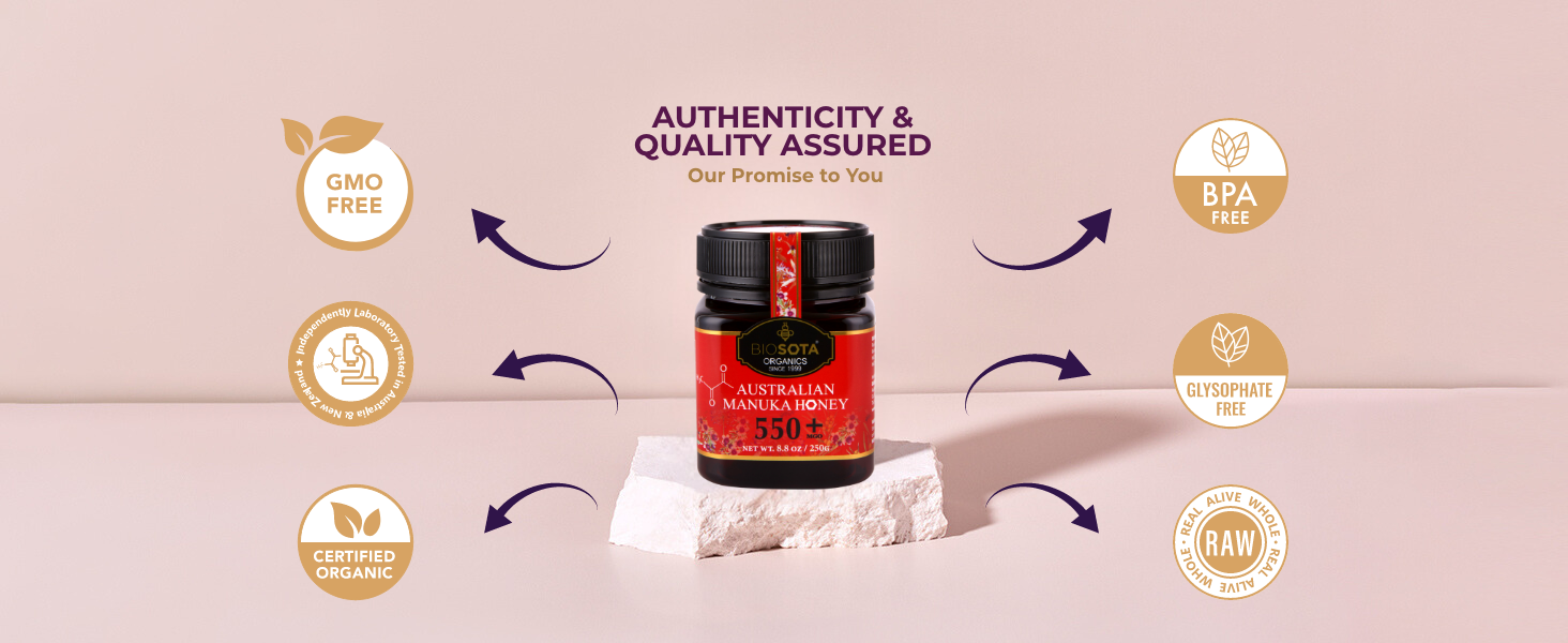 Biosota Australian Manuka Honey MGO 550+