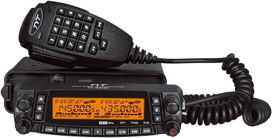 TYT TH-9800 Quad Band 50W Cross-Band Mobile Car Ham Radio Black 5.5 x 1.58 x 8.35" | 5.5 X 1.58 X 8.35 in Size, Licensed Amateur Radio