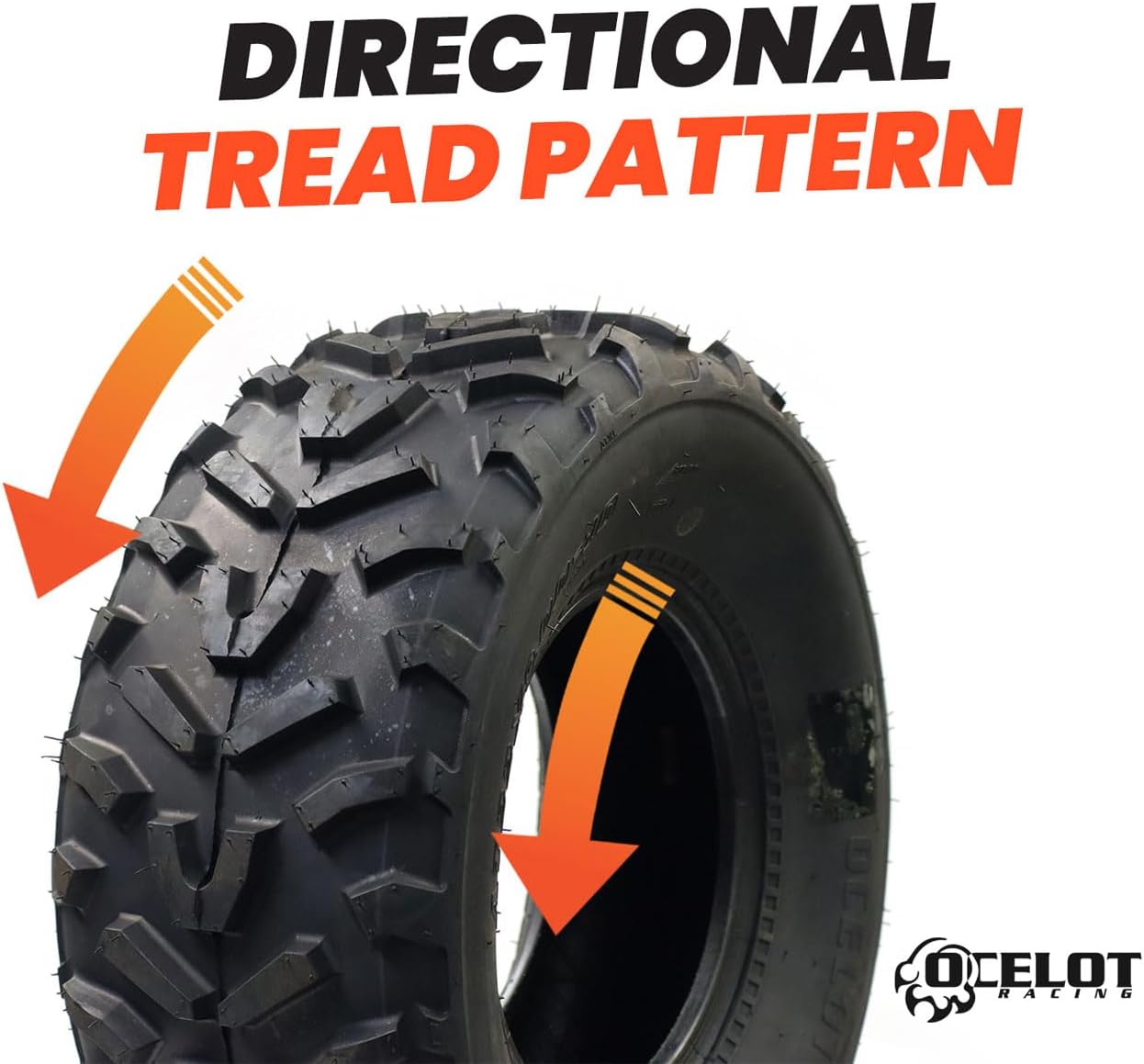 Long Mileage Sport ATV and UTV Trail Wolf Style Tread 22X11-10 P367