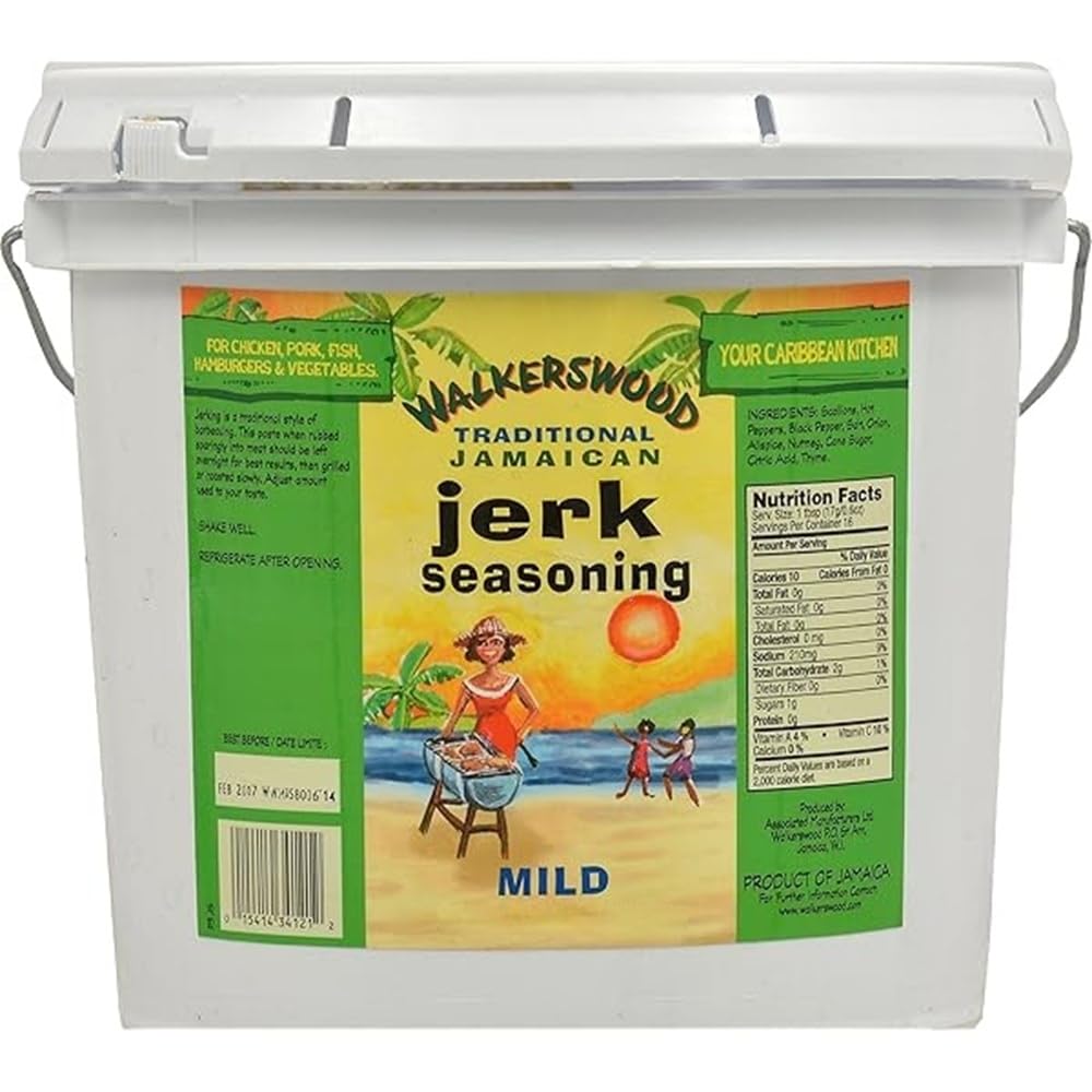 Walkerswood Traditional Jamaican Jerk Seasoning, Hot and Spicy, 128 Fl Oz