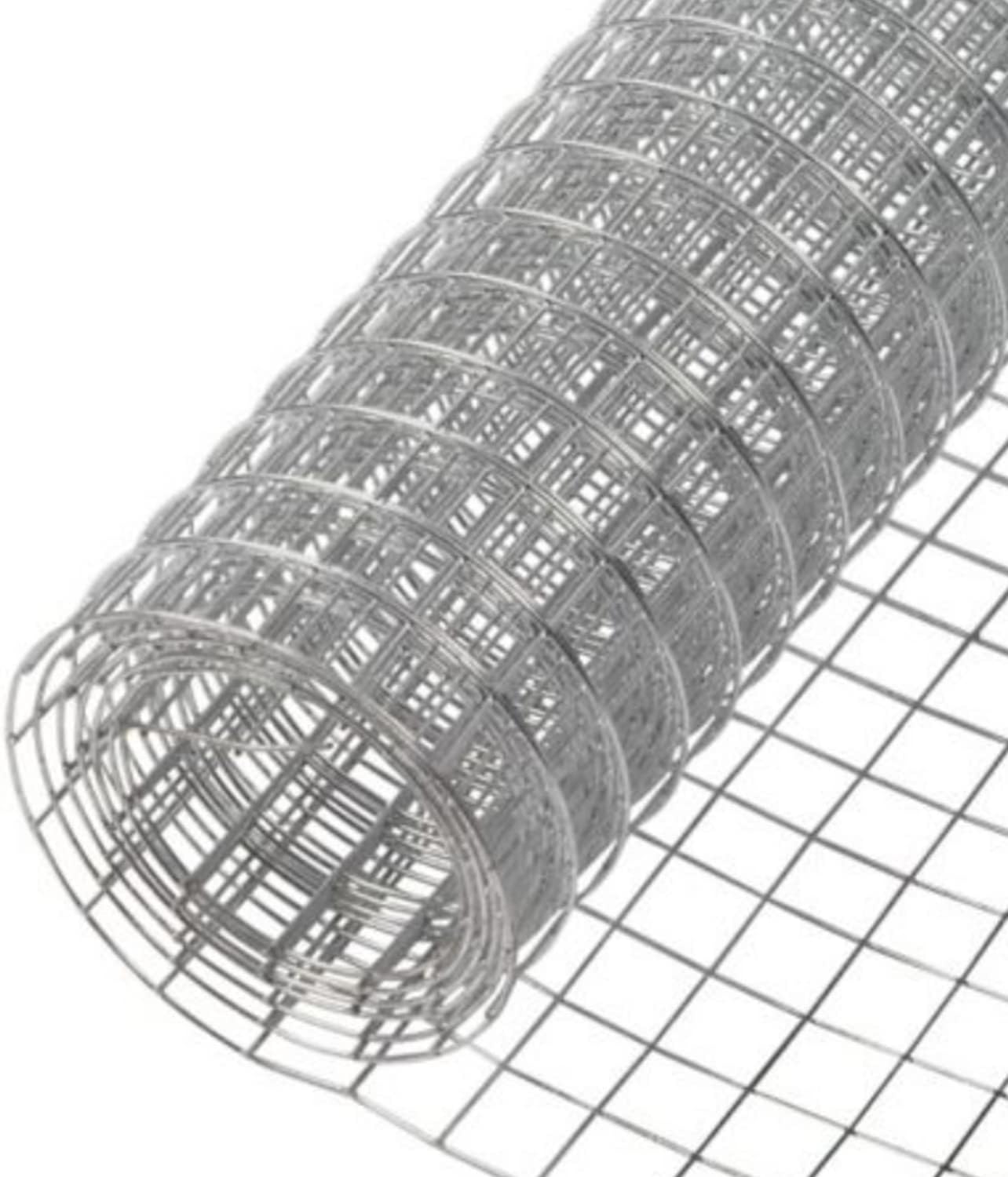 YARDGARD 1/2 Inch Mesh Welded Wire Fence, Hardware Cloth, 19 Gauge Galvanized Steel For Garden Protection, Cage Fencing, Chicken and Rabbit Barriers, and Crafts, 36 Inches x 5 Feet