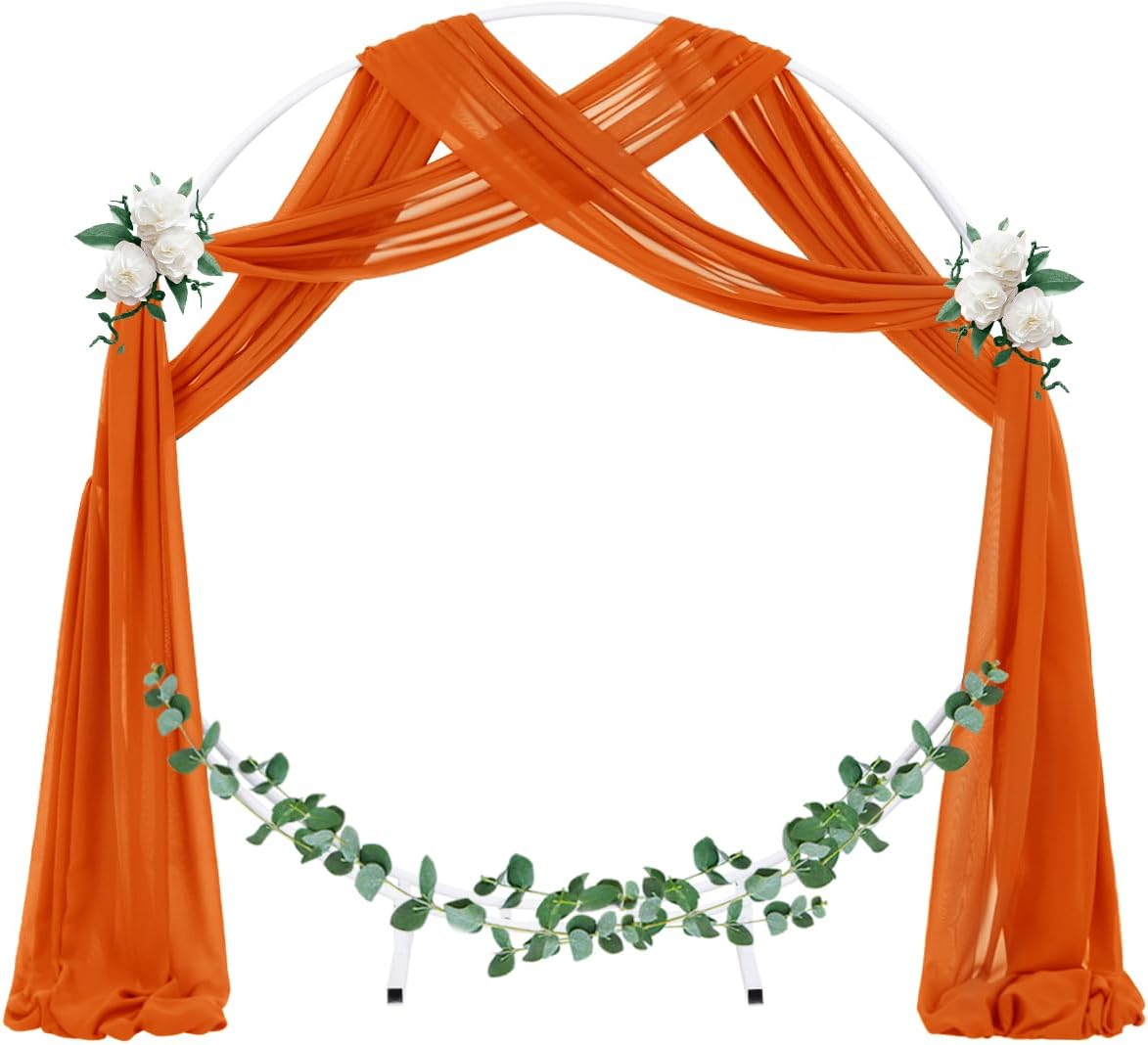 Wedding Arch Draping Fabric Sheer Chiffon Curtain Drape Wedding Party Decor