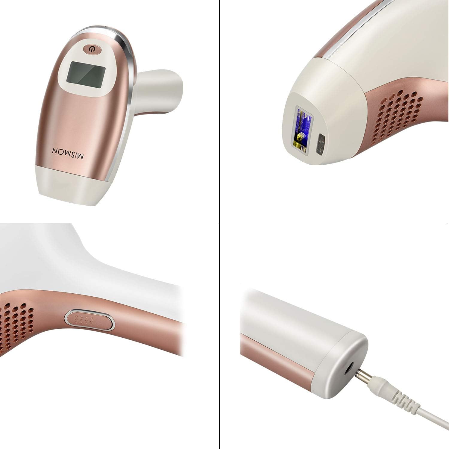 IPL Hair Removal for Women, MiSMON Permanent Laser Hair Removal Device for Body, Bikini, 300,000 Flashes with Safe Skin Tone Sensor