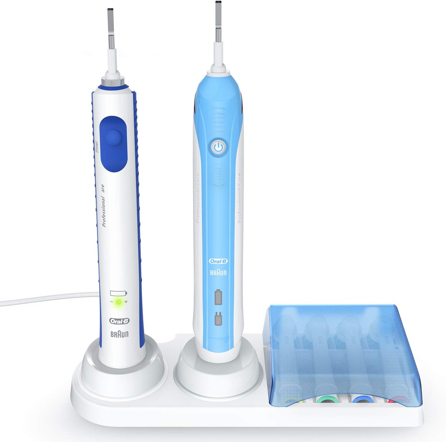 Toothbrush Holder Holder Compatible with Oral-B Electric toothbrushes handpiece, Stand for 4-Push-on Brushes