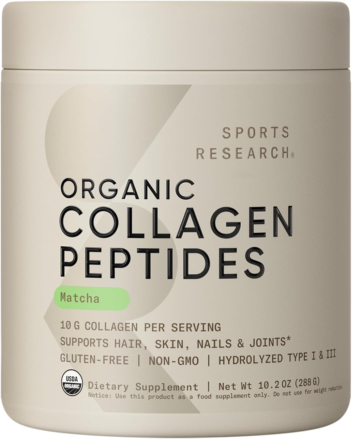 Sports Research® Collagen Peptides Protein Powder 16oz (Unflavored) | 11g Grass-Fed Collagen per Scoop · Hair, Skin & Joint Support · Easy to Mix in Coffee & Shakes - 41 Servings