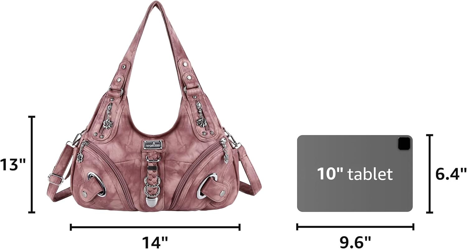 Angelkiss Hobo Purses and handbags for Women Satchel Handbag Women Purses Large Daily Shoulder Bags