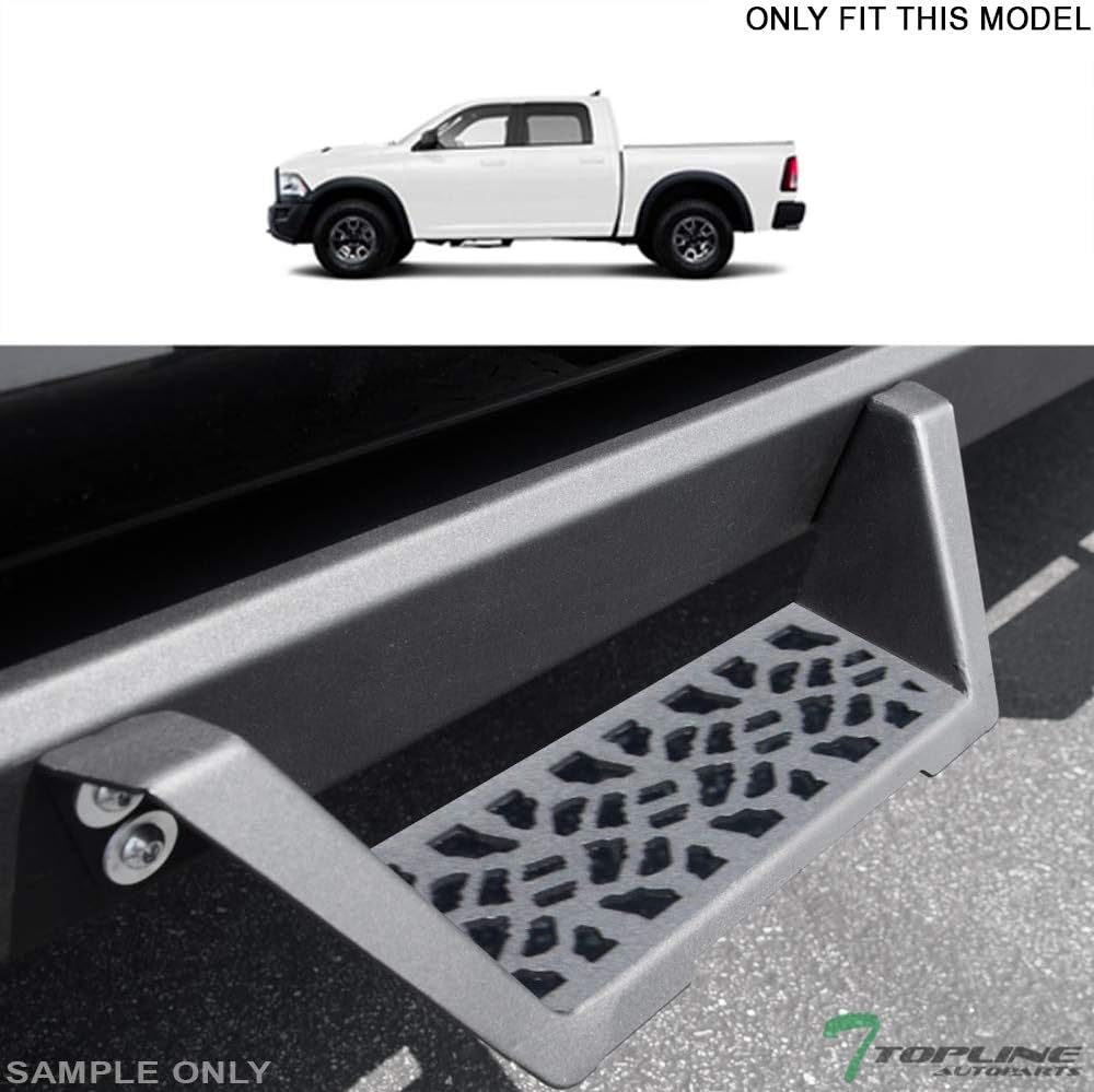 Matte Black Modular Drop Step Side Nerf Bars Rail Running Boards Compatible with 09-18 Dodge Ram 1500/19-24 Classic / 10-18 2500 3500 4500 5500 Crew