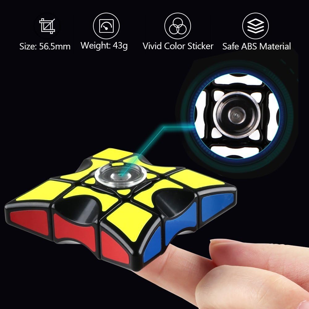 D-FantiX Fidget Spinners Cube, 1x3x3 Floppy Cube Puzzle Fidget Spinner Anti-Anxiety Fidget Toys for Kids Adults