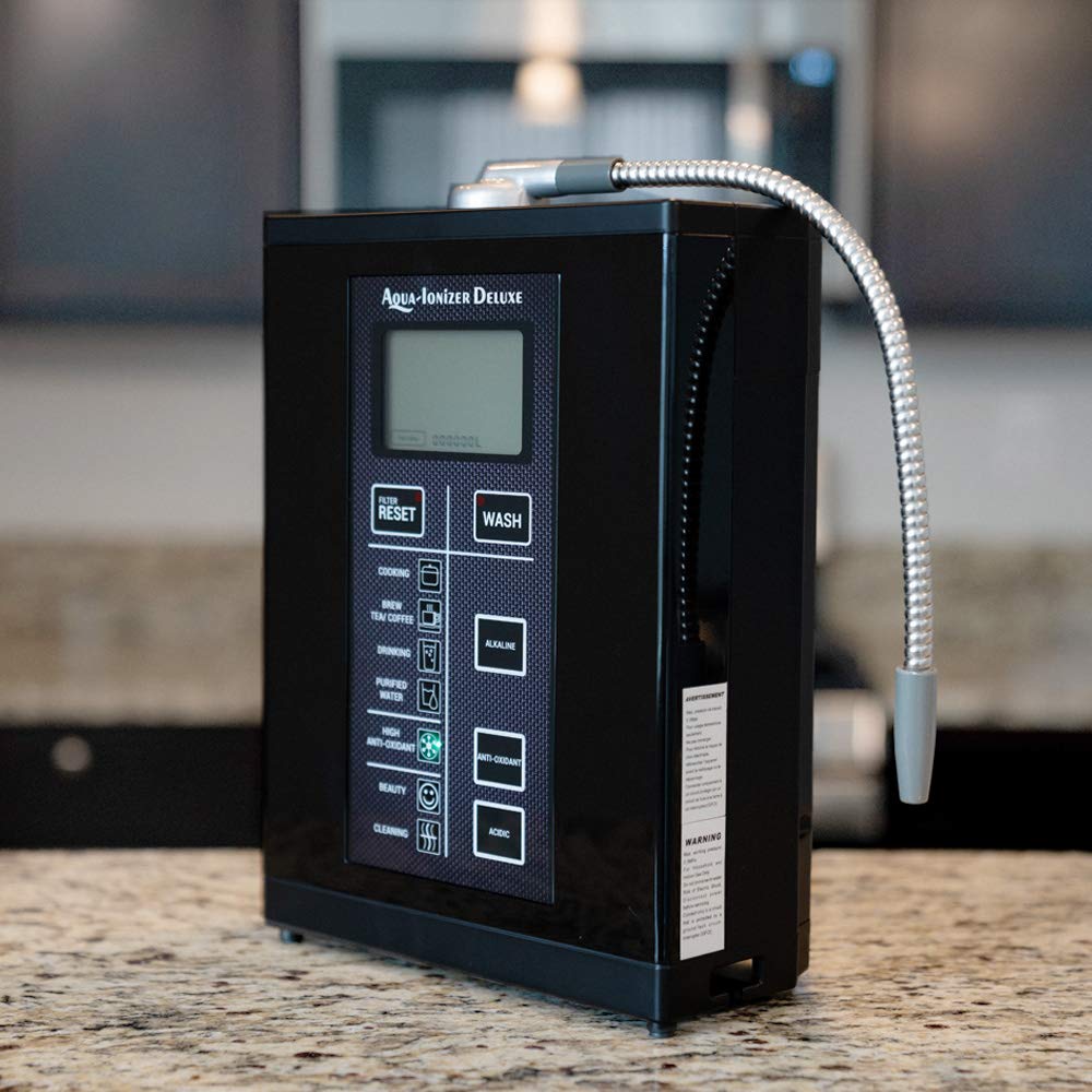 Aqua Ionizer Deluxe 9.5 Anti-Oxidant Boost Water Ionizer |Produces pH 3.0-11.5 Alkaline Water Filtration System| Up to -880mV ORP | 4000 Liters Per