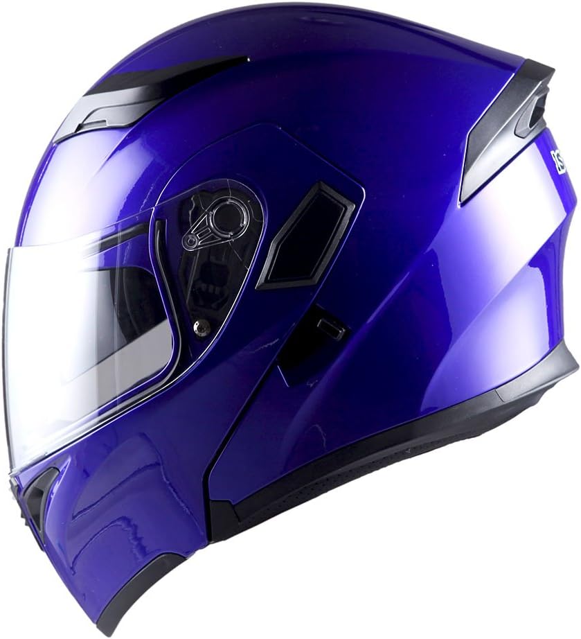 1Storm Motorcycle Modular Full Face Helmet Flip up Dual Visor Sun Shield: HB89