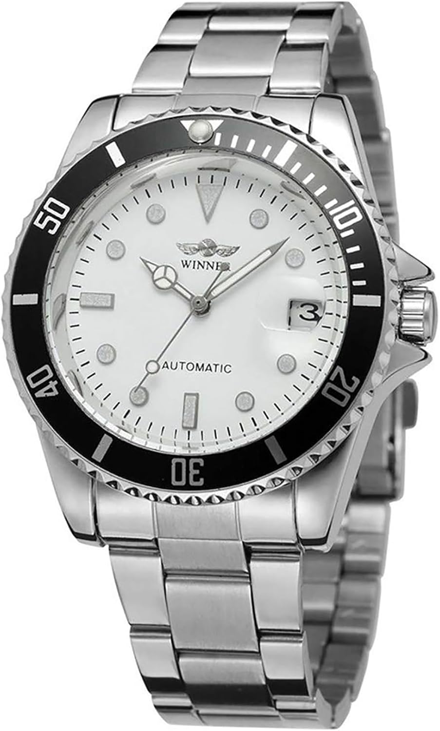 MASTOP Men Automatic Mechanical Watches Full Steel Waterproof Mens Watches | Calendar,Fashion Wristwatch for Men