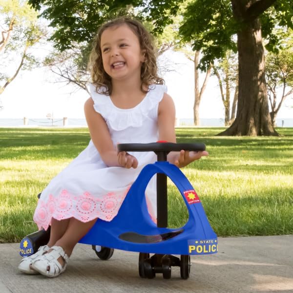 Wiggle Car Ride On Toy - No Batteries, Gears or Pedals - Twist, Swivel, Go - Outdoor Ride Ons for Kids 3 Years and Up by Lil' Rider (Hot Pink and Black)