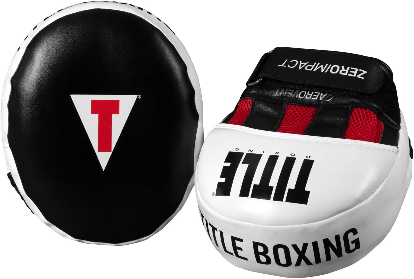 TITLE Boxing Zero-Impact 2.0 Muay Thai Pads - MMA, Kickboxing Equipment, Punching Pads, Focus Mitts - Black