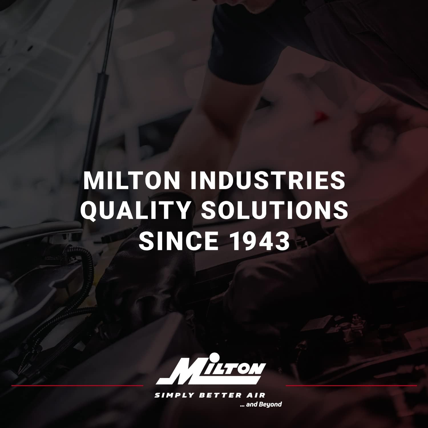 Milton 1635 50 Foot EPDM 3/8" ID Rubber Air Hose