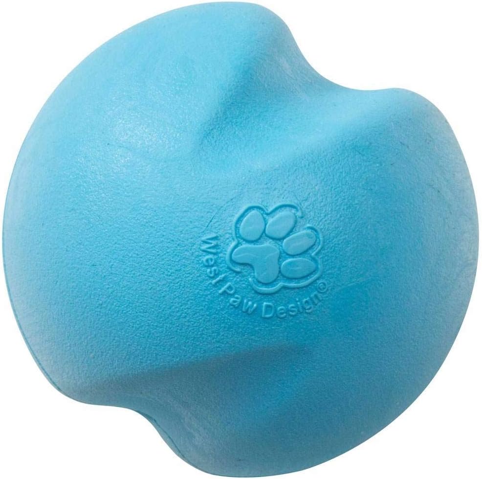 WEST PAW Zogoflex Jive Ball Dog Chew Toy – Bouncing Toys for Dogs, Fetch, Catch, Chewing, Play – Floatable, Recyclable Balls – Latex-Free, Non-Toxic, Dishwasher Safe Dog Toy, X-Small 2", Granny Smith