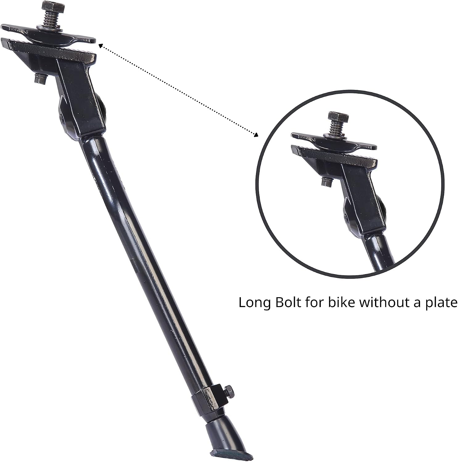 N+1 Aluminum Alloy Center Mount Kickstand | For 20"-28" Mountain, Road, BMX, MTB & Kids' Bikes