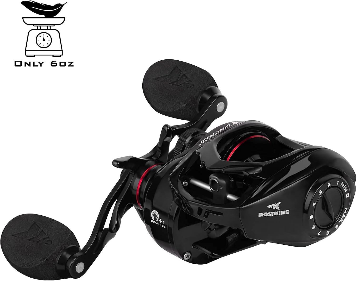 KastKing Spartacus II Baitcasting Fishing Reels with 7.2:1 Gear Ratio