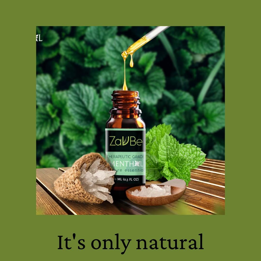 ZAVBE Menthol Breathe Essential Oil Blend 120 ml - Pure, Essential Oil for Diffuser Undiluted, Natural, Therapeutic Grade