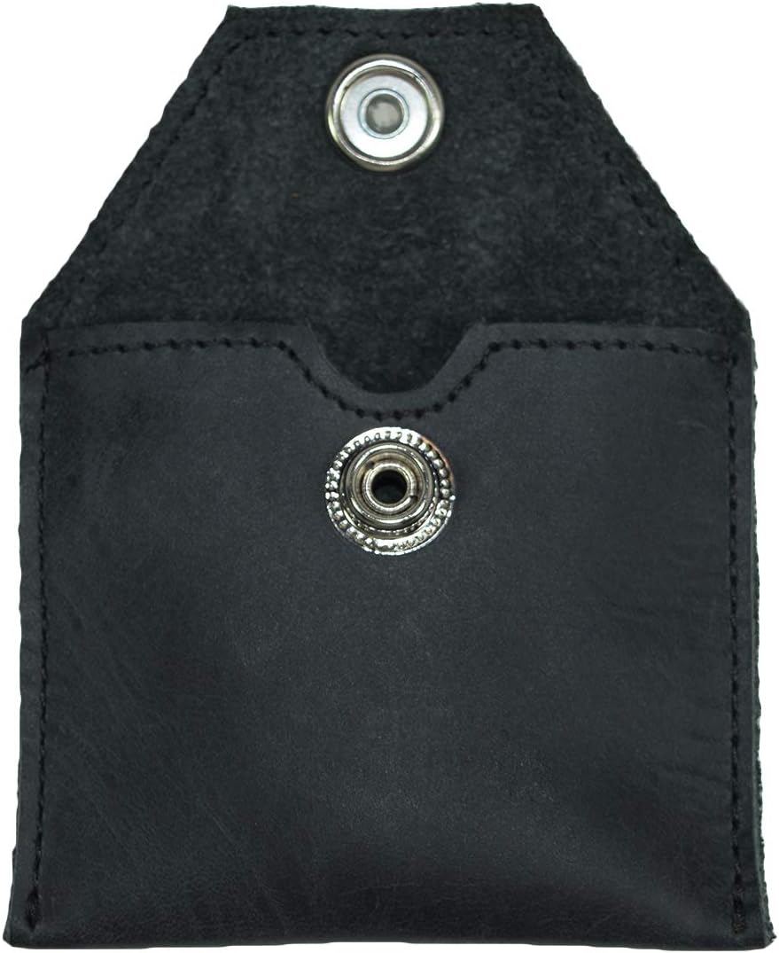 Hide & Drink, Rustic Leather Tampon Case, Condom Holder Pouch, Secret Stash Handmade :: Bourbon Brown