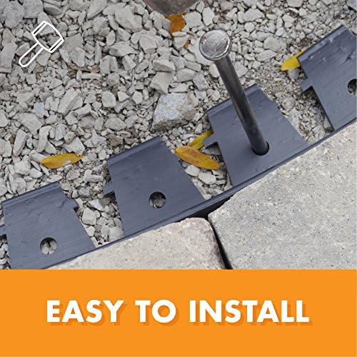 EasyFlex Snip-to-Flex Paver Edging, 60-Feet, Black