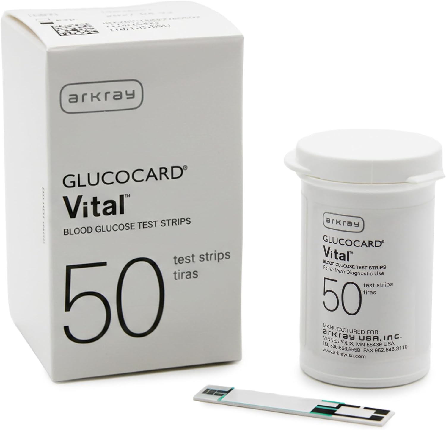 ARKRAY GLUCOCARD Vital Blood Glucose Test Strips – No Coding Required, Fast 7-Second Results