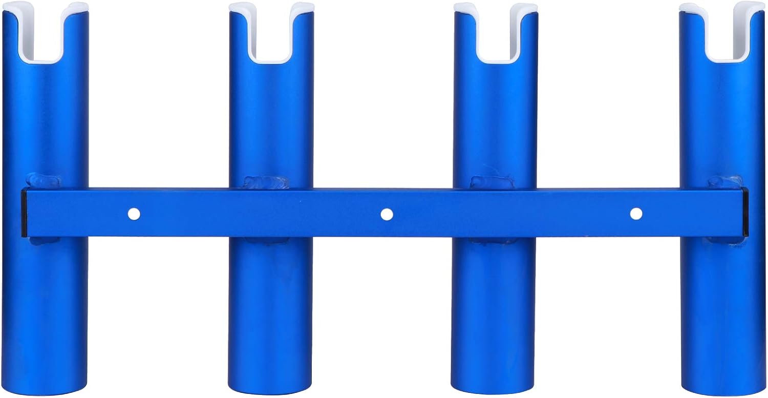 Aluminium Wall-Mounted Fishing Rod Holder for Boat, Garage & Marine - Holds Rods & Poles