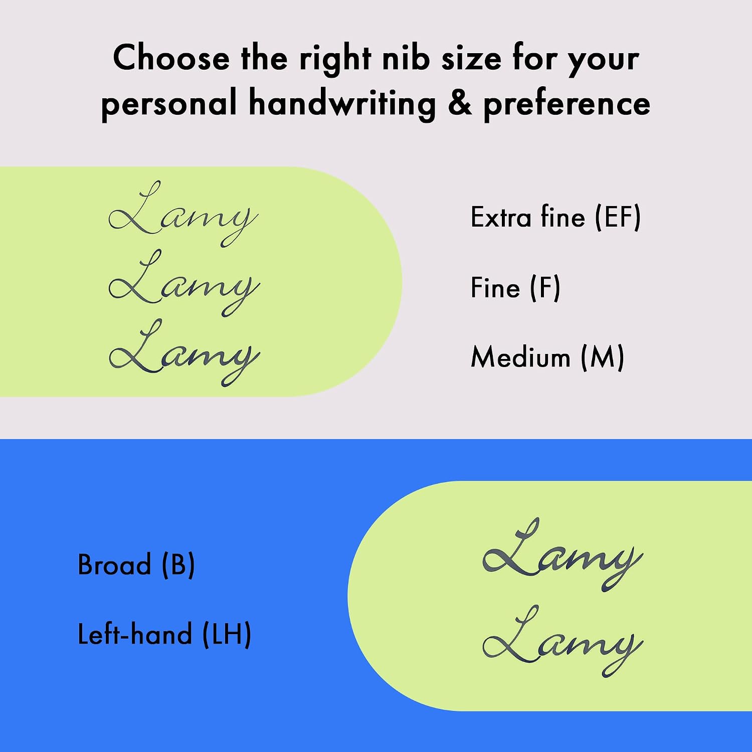 LAMY AL-star black - Fountain Pen with ergonomic grip & black Left-Handed steel nib (LH) in size M - lightweight aluminum body - including LAMY T 10 blue cartridge